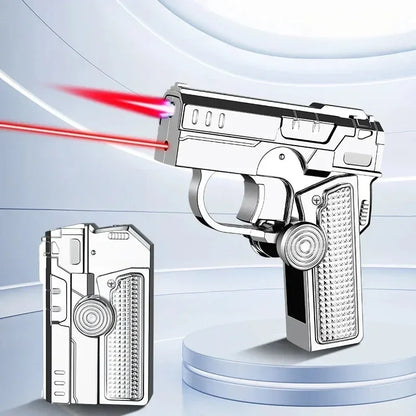 New Cool Gyro Folding Pistol Gas Lighter Fingertip Windproof Gift for Boyfriend Creative and Fun Decompression