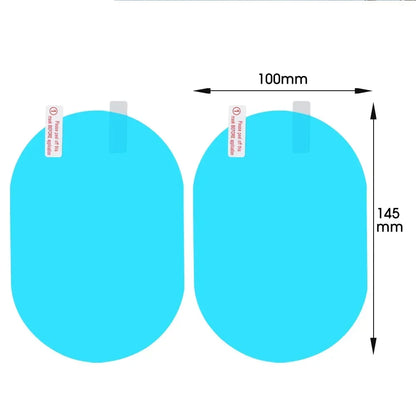 2pcs Rearview Mirror Rainproof Clear Film Sticker Protective for Car Motorcycle Bicycle Bike View Mirror AntiFog Waterproof Film