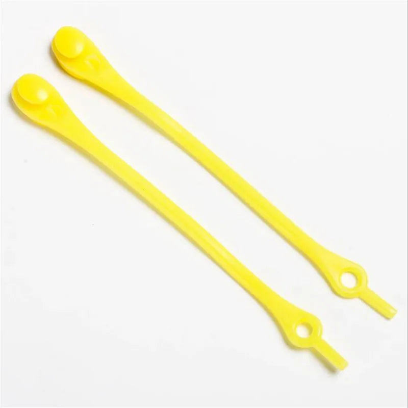 12pcs Silicone Shoelaces Round Elastic Shoe Laces Safty No Tie Shoelace For Men Women children All Sneakers Fit Strap Shoe Laces