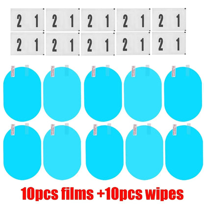2pcs Rearview Mirror Rainproof Clear Film Sticker Protective for Car Motorcycle Bicycle Bike View Mirror AntiFog Waterproof Film