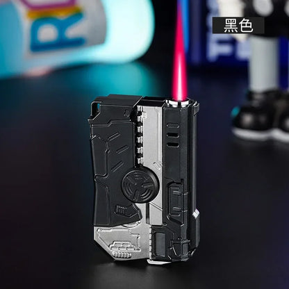 New Cool Gyro Folding Pistol Gas Lighter Fingertip Windproof Gift for Boyfriend Creative and Fun Decompression